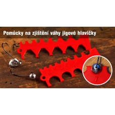 Pomůcka na zjištění váhy jigové hlavičky k objednávce nad 1.500,- Kč