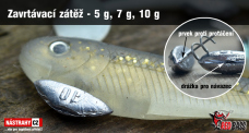 Zavrtávací zátěž do gumových nástrah REDBASS