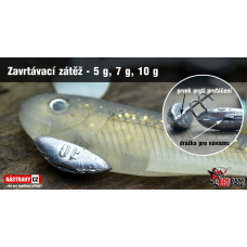 Zavrtávací zátěž do gumových nástrah REDBASS