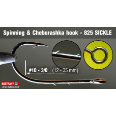 Spinning & Cheburashka hooks 825 Sickle