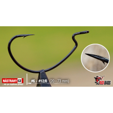 Offsetový háček Hunter Sickle RedBass