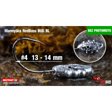Bezprotihrotá marmyška RedBass BUG BL #4 - 3 ks