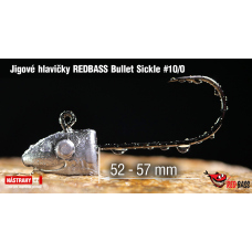 Jigová hlavička REDBASS Bullet Sickle #10/0 - 57 mm