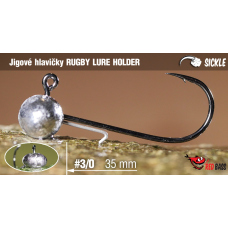 Jigová hlavička REDBASS Sickle RUGBY - LURE HOLDER #3/0 - 35 mm