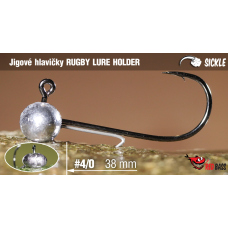Jigová hlavička REDBASS Sickle RUGBY - LURE HOLDER #4/0 - 38 mm Jigová hlavička REDBASS Sickle RUGBY - LURE HOLDER #4/0 - 38 mm