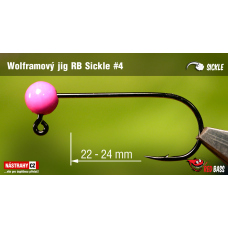 Wolframový jig RedBass Sickle #2 - 24 mm