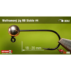 Wolframový jig RedBass Sickle #4 - 20 mm