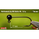 #6 - 1,0 g, Black, 5 ks