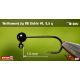 #8 - 0,5 g, Black, 5 ks