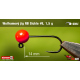 #8 - 1,5 g, Red, 5 ks