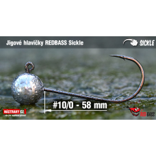 Jigová hlavička REDBASS Sickle #10/0 - 58 mm Jigová hlavička REDBASS Sickle #10/0 - 58 mm