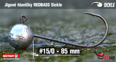 Jigová hlavička REDBASS Sickle #15/0 - 85 mm