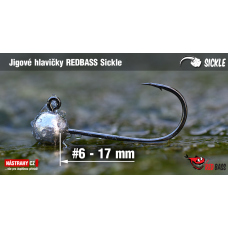 Jigová hlavička REDBASS Sickle #6 - 17 mm