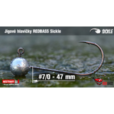 Jigová hlavička REDBASS Sickle #7/0 - 47 mm