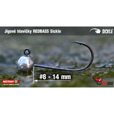 Jigová hlavička REDBASS Sickle #8 - 15 mm