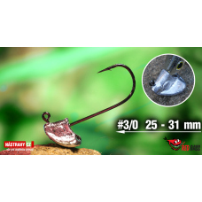 Neváznoucí jigová hlavička REDBASS StandUp Pro Classic #3/0, 25 - 31 mm, 5 ks