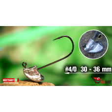 Neváznoucí jigová hlavička REDBASS StandUp Pro Classic #4/0, 30 - 36 mm, 5 ks