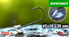 Bezprotihrotý neváznoucí jig REDBASS StandUp Pro Sickle #2 - 20 mm Bezprotihrotý neváznoucí jig REDBASS StandUp Pro Sickle #2 - 20 mm