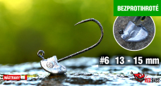 Bezprotihrotý neváznoucí jig REDBASS StandUp Pro Sickle #6 - 15 mm Bezprotihrotý neváznoucí jig REDBASS StandUp Pro Sickle #6 - 15 mm