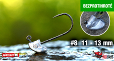 Bezprotihrotý neváznoucí jig REDBASS StandUp Pro Sickle #8 - 13 mm Bezprotihrotý neváznoucí jig REDBASS StandUp Pro Sickle #8 - 13 mm