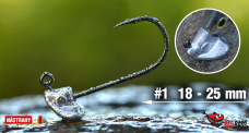 Neváznoucí jigová hlavička REDBASS StandUp Pro Sickle #1 - 25 mm