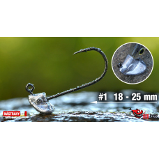 Neváznoucí jigová hlavička REDBASS StandUp Pro Sickle #1 - 25 mm Neváznoucí jigová hlavička REDBASS StandUp Pro Sickle #1 - 25 mm