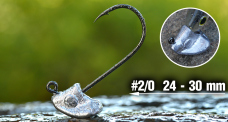 Neváznoucí jigová hlavička REDBASS StandUp Pro Sickle #2/0 - 30 mm