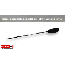 Trojdílné pádlo 260 cm - 702.3 Asymetric Trojdílné pádlo 260 cm - 702.3 Asymetric