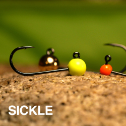 Wolframové jigové hlavičky RB Sickle