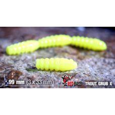 TROUT GRUB X 3 x 33 mm REDBASS