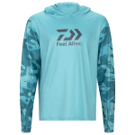 Rybářské UV tričko s kapucí DAIWA D-VEC Longsleeve Sunprotection