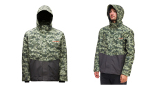 Bunda Gore-Tex® GRUNDÉNS Downrigger - Camo Green/Anchor