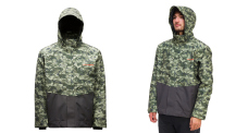 Bunda Gore-Tex® GRUNDÉNS Downrigger - Camo Green/Anchor
