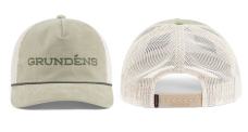 Kšiltovka GRUNDÉNS Cord Wordmark Trucker - Light Olive
