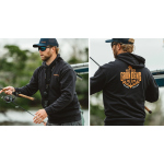 Mikina GRUNDÉNS Displacement DWR Logo Anchor - Black