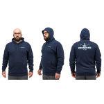 Mikina GRUNDÉNS Logo Boat - Dark Navy