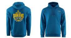 Mikina GRUNDÉNS Displacement DWR Logo Anchor - Navy Heather