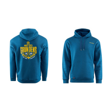 Mikina GRUNDÉNS Displacement DWR Logo Anchor - Navy Heather
