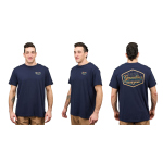 Tričko GRUNDÉNS Dark Seas X Watercraft - Dark Navy