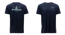Tričko GRUNDÉNS Logo Boat - Dark Navy