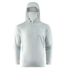 UV tričko s kapucí GRUNDÉNS Tough Sun s maskou - Iceberg