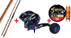 Zvýhodněný set na štiky Big Bait Baitcast DAIWA - Big Game "EXPERT"