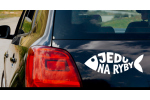 Rybářská samolepka "Jedu na ryby"