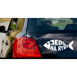 Rybářská samolepka "Jedu na ryby"