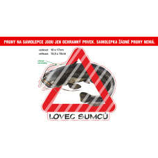 Rybářská samolepka Lovec sumců