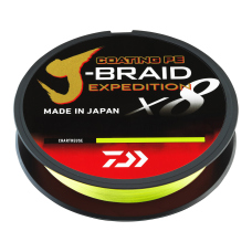 DAIWA splétaná šňůra J-BRAID Expedition X8 150 m - Chartreuse