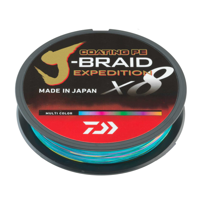 DAIWA splétaná šňůra J-BRAID Expedition X8 300 m - Multicolor DAIWA splétaná šňůra J-BRAID Expedition X8 300 m - Multicolor