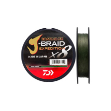 DAIWA splétaná šňůra J-BRAID Expedition X8 150 m - Dark Green