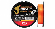DAIWA splétaná šňůra J-BRAID Expedition X8 150/300 m - Orange DAIWA splétaná šňůra J-BRAID Expedition X8 150/300 m - Orange