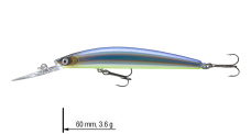 Wobler DAIWA Tournament Double Clutch 60SP-G - 6 cm